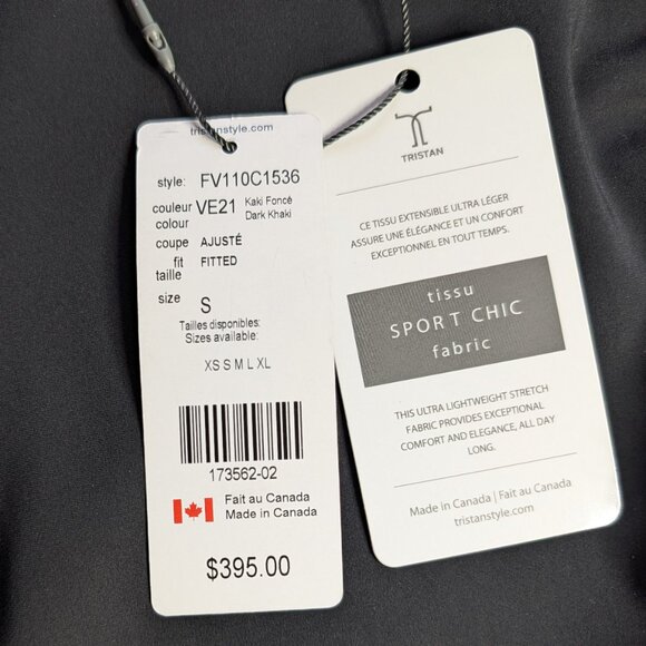 TRISTAN MILITARY style jacket blazer Sz S OLIVE GREEN PREPPY OLD MONEY $395 NWT - Picture 6 of 10